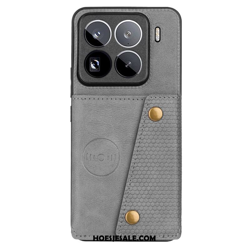 Hoesje Xiaomi 15 Pro Kaarthouder Met Leerlook