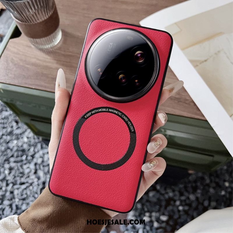 Hoesje Xiaomi 15 Ultra Compatibel Met Magsafe Leerlook