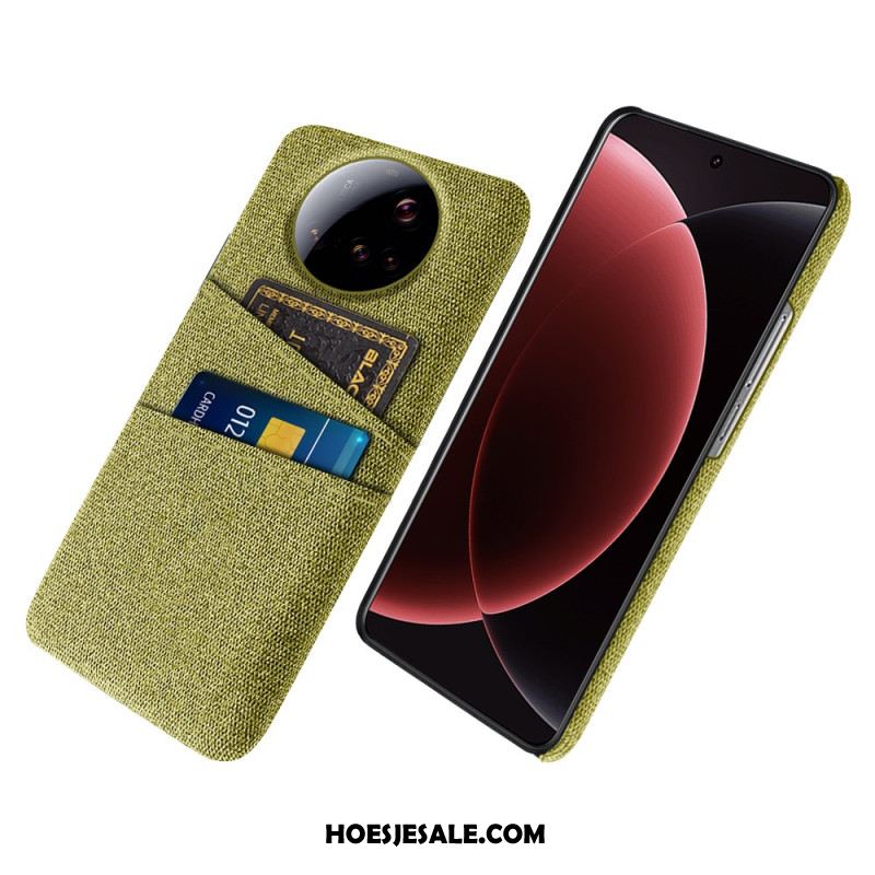 Hoesje Xiaomi 15 Ultra Stoffen Dubbele Kaarthouder