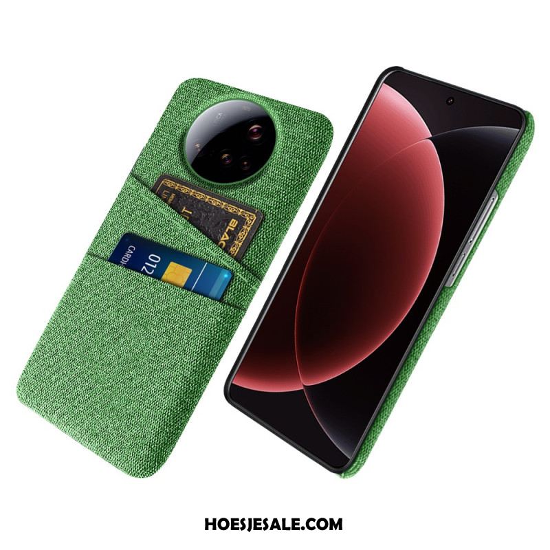 Hoesje Xiaomi 15 Ultra Stoffen Dubbele Kaarthouder