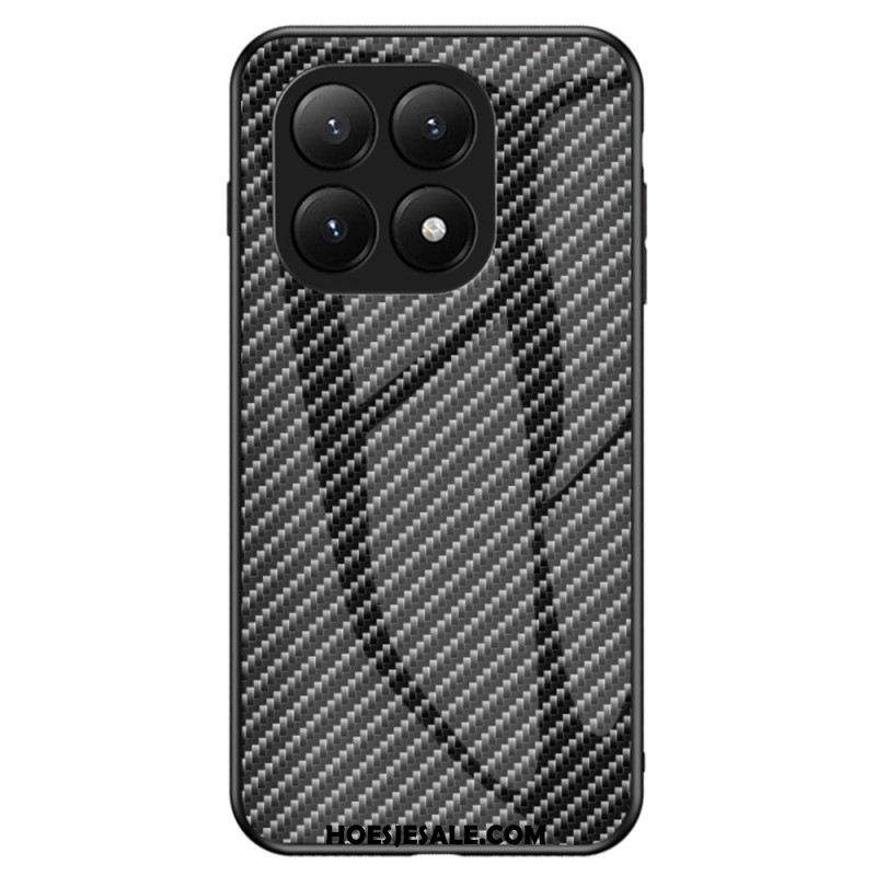 Hoesje Xiaomi 15t Gehard Glas Met Koolstofvezel Bescherming Hoesje