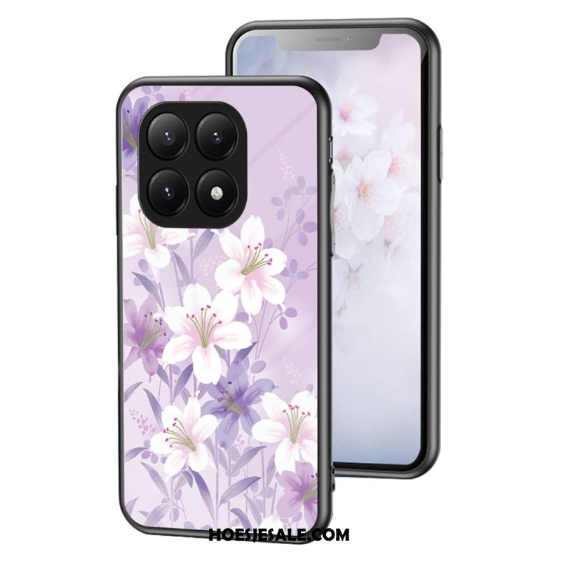 Hoesje Xiaomi 15t Pro Bloemenprint Gehard Glas Bescherming Hoesje