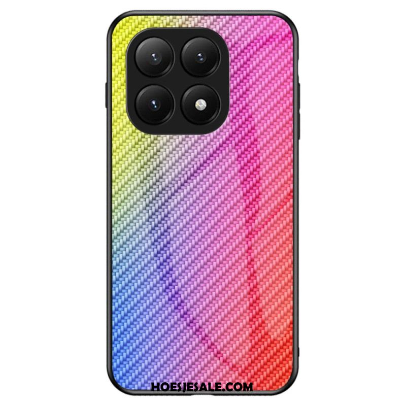 Hoesje Xiaomi 15t Pro Gehard Glas Met Koolstofvezel
