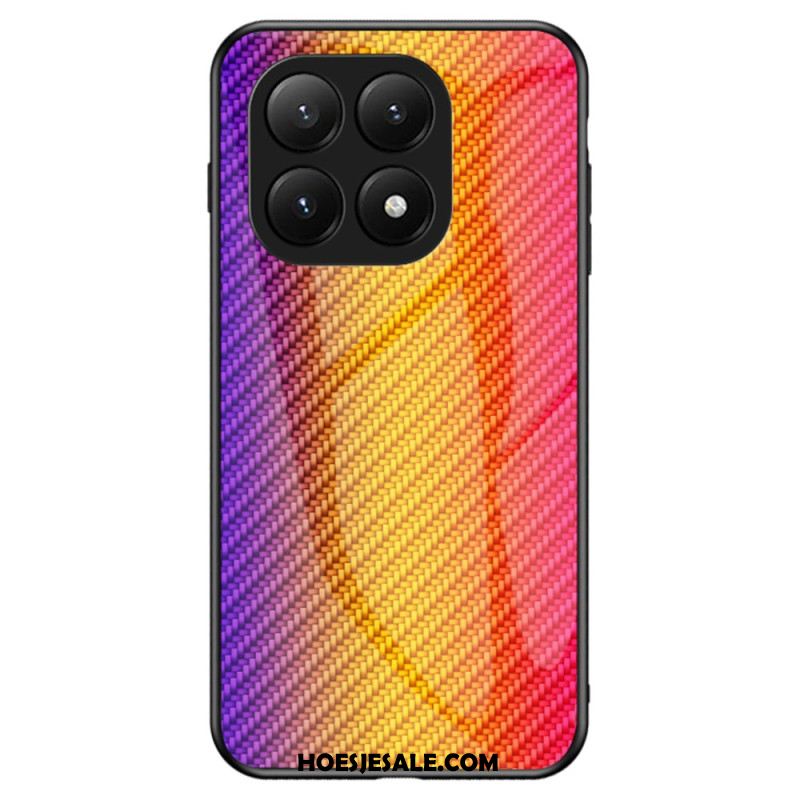 Hoesje Xiaomi 15t Pro Gehard Glas Met Koolstofvezel