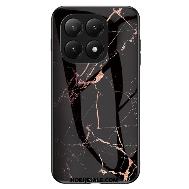 Hoesje Xiaomi 15t Pro Gehard Glas Met Marmerlook Bescherming Hoesje