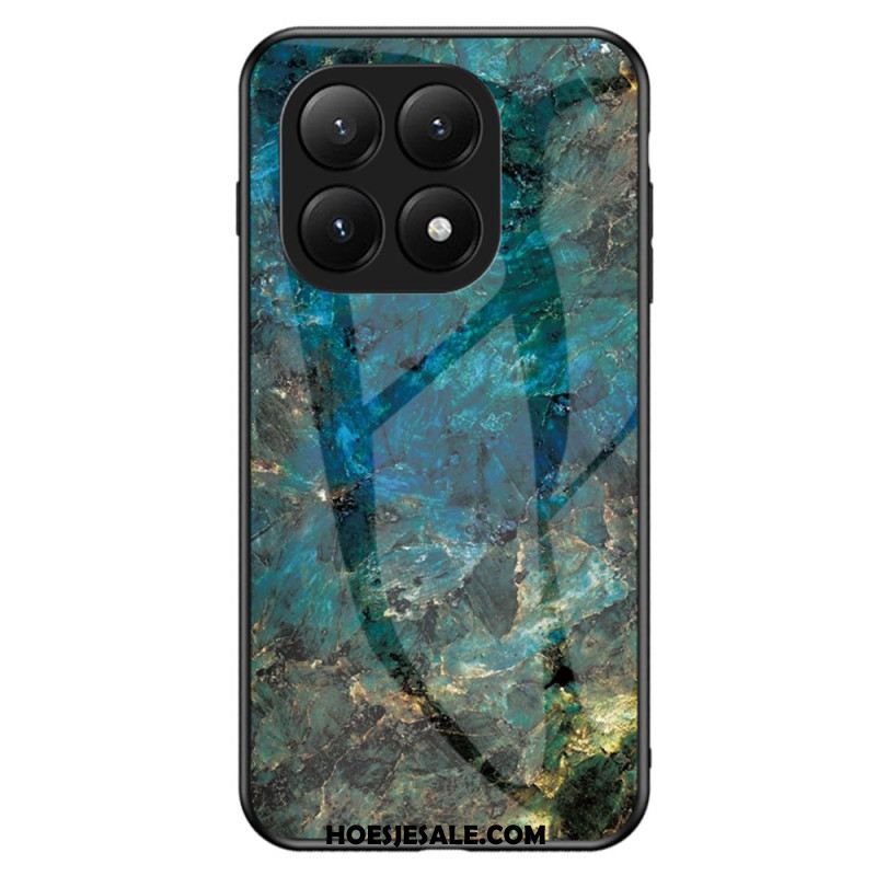 Hoesje Xiaomi 15t Pro Gehard Glas Met Marmerlook Bescherming Hoesje