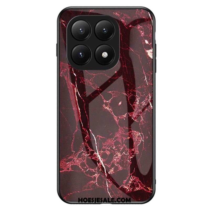 Hoesje Xiaomi 15t Pro Gehard Glas Met Marmerlook Bescherming Hoesje