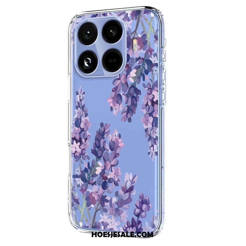 Hoesje Xiaomi 15t Pro Transparant Met Bloemenmotief
