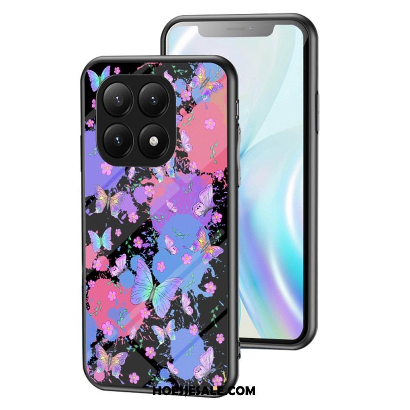 Hoesje Xiaomi 15t Pro Vlinders Van Gehard Glas