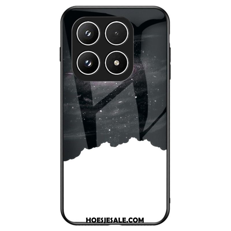 Hoesje Xiaomi 17 Gehard Glas Met Sterrenhemelmotief