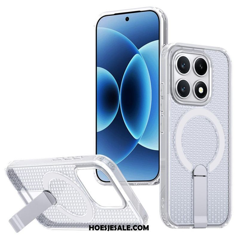 Hoesje Xiaomi 17 Magnetische Rasterstructuur Met Standaard Bescherming Hoesje