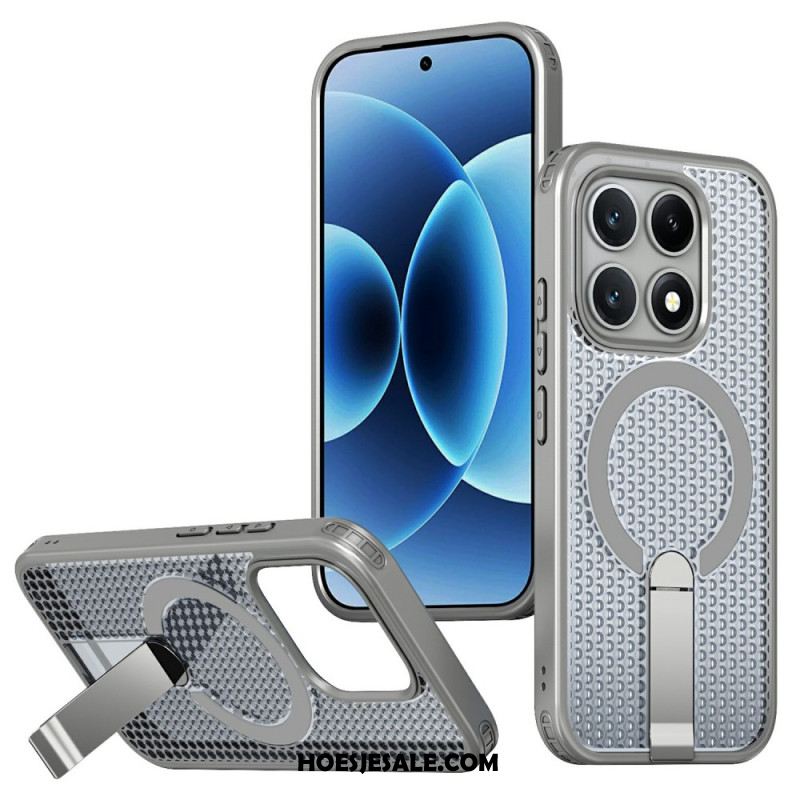 Hoesje Xiaomi 17 Magnetische Rasterstructuur Met Standaard Bescherming Hoesje