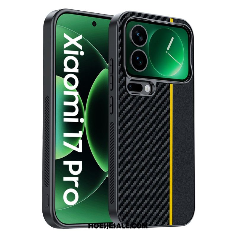 Hoesje Xiaomi 17 Pro Koolstofvezeltextuur