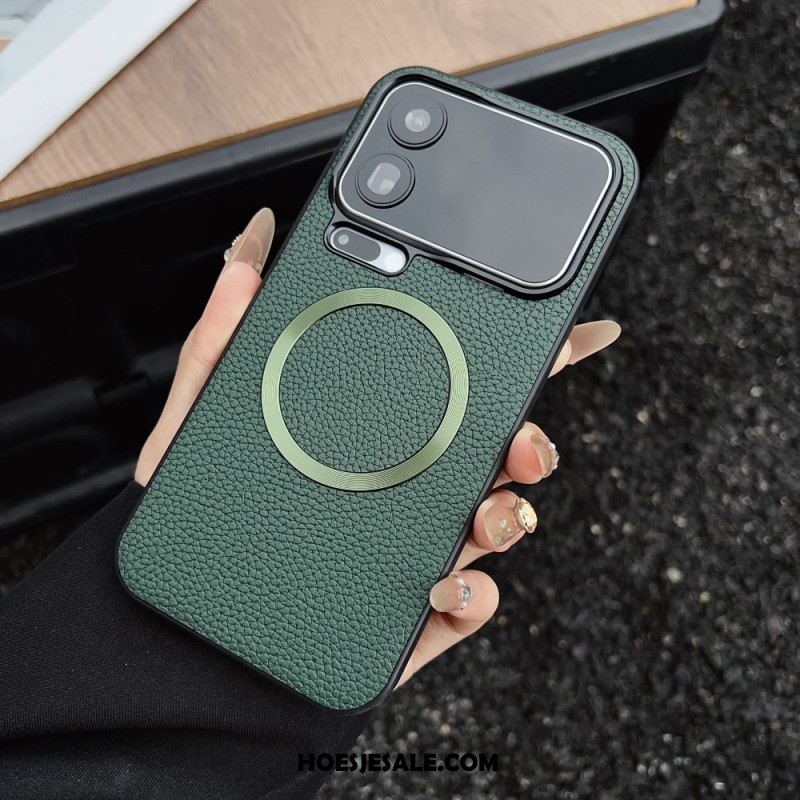 Hoesje Xiaomi 17 Pro Magnetisch Met Lychee-textuur Bescherming Hoesje