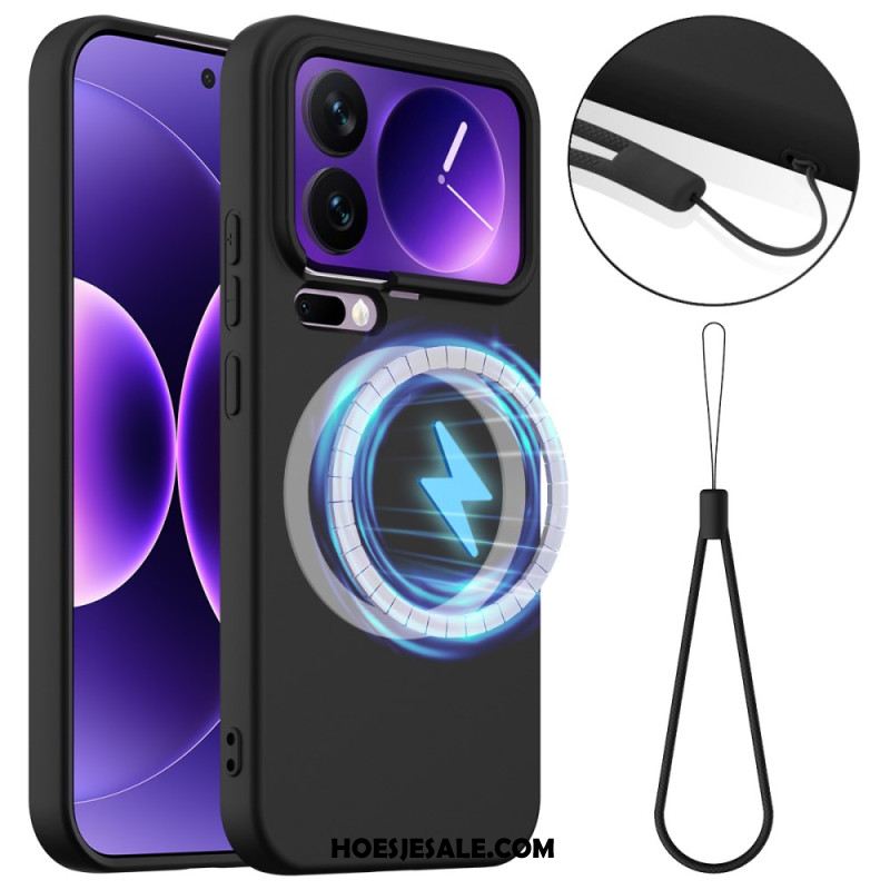 Hoesje Xiaomi 17 Pro Magnetisch Met Vloeibare Siliconen Bescherming Hoesje