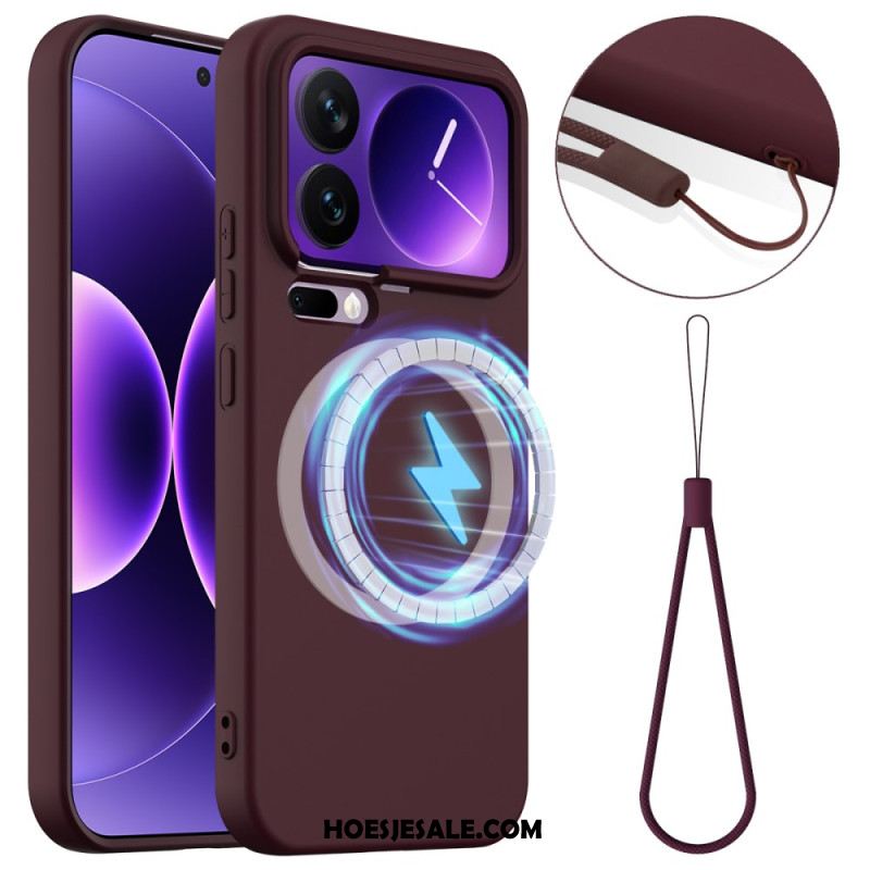 Hoesje Xiaomi 17 Pro Magnetisch Met Vloeibare Siliconen Bescherming Hoesje