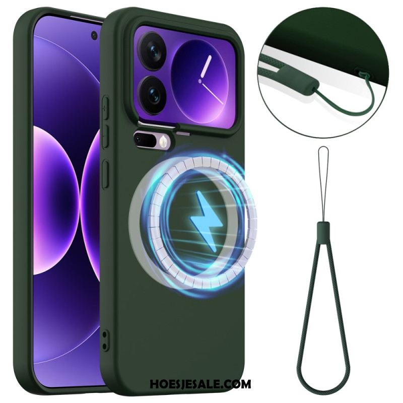 Hoesje Xiaomi 17 Pro Magnetisch Met Vloeibare Siliconen Bescherming Hoesje