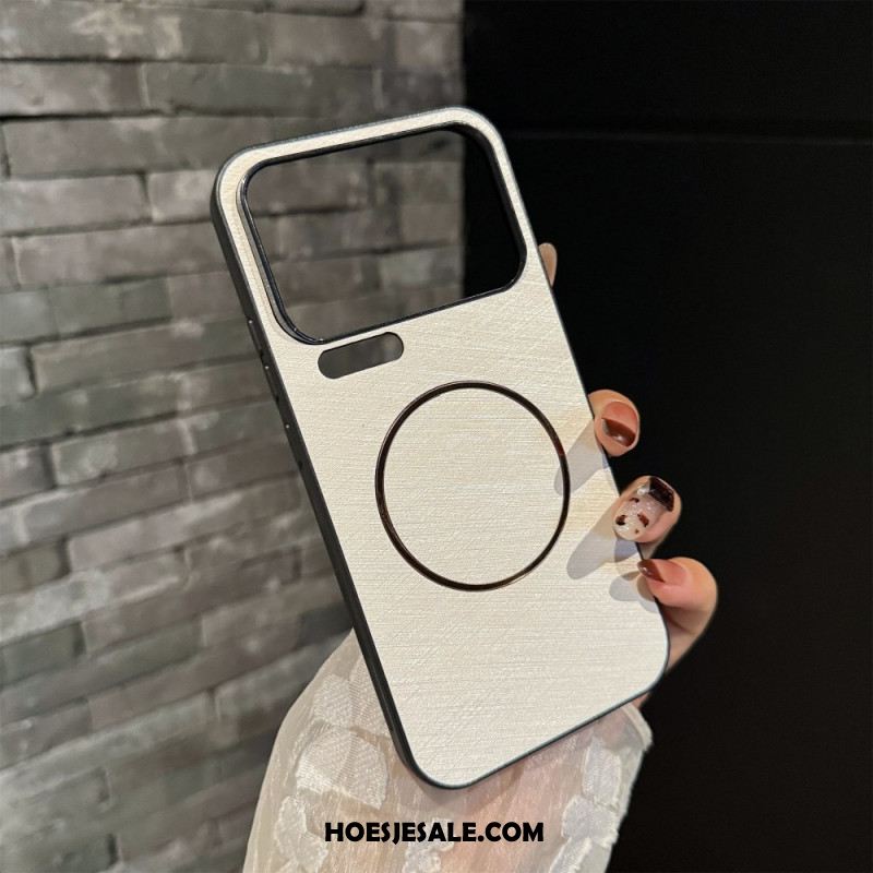 Hoesje Xiaomi 17 Pro Magnetische Zijdetextuur Bescherming Hoesje