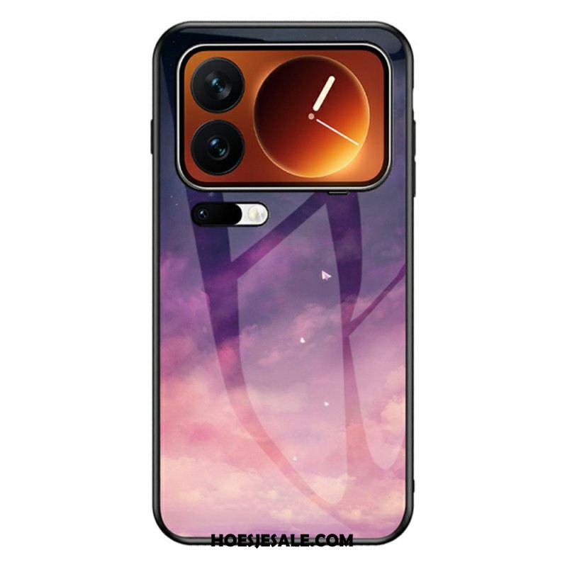 Hoesje Xiaomi 17 Pro Max Gehard Glas In Hemelsblauw