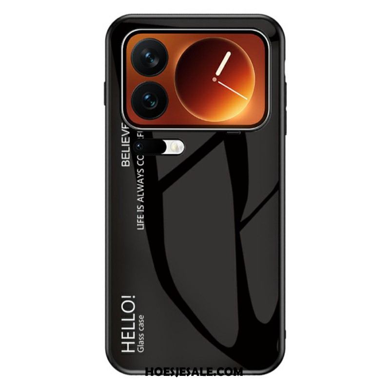Hoesje Xiaomi 17 Pro Max Gehard Glas Met Hello-logo