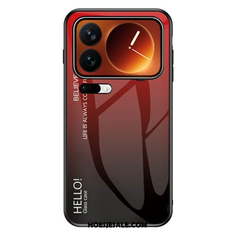 Hoesje Xiaomi 17 Pro Max Gehard Glas Met Hello-logo