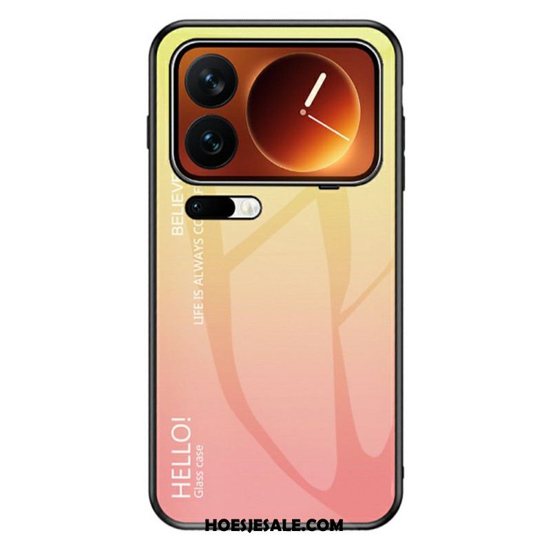 Hoesje Xiaomi 17 Pro Max Gehard Glas Met Hello-logo