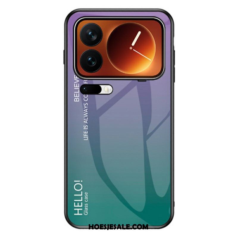 Hoesje Xiaomi 17 Pro Max Gehard Glas Met Hello-logo