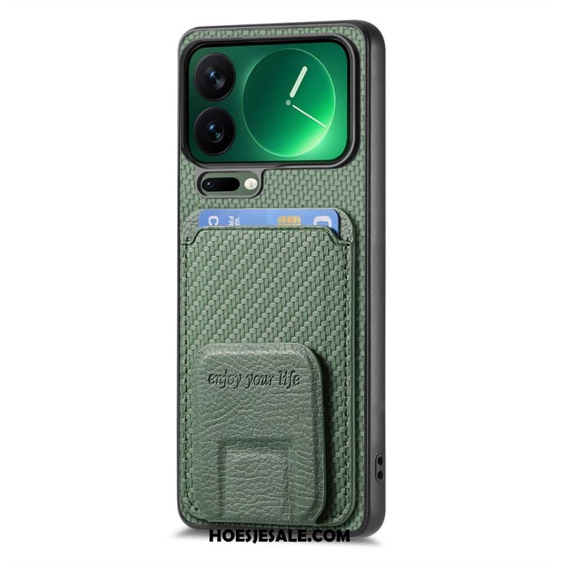 Hoesje Xiaomi 17 Pro Max Kaarthouder En Standaard Bescherming Hoesje