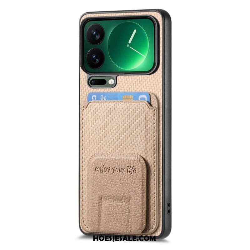 Hoesje Xiaomi 17 Pro Max Kaarthouder En Standaard Bescherming Hoesje