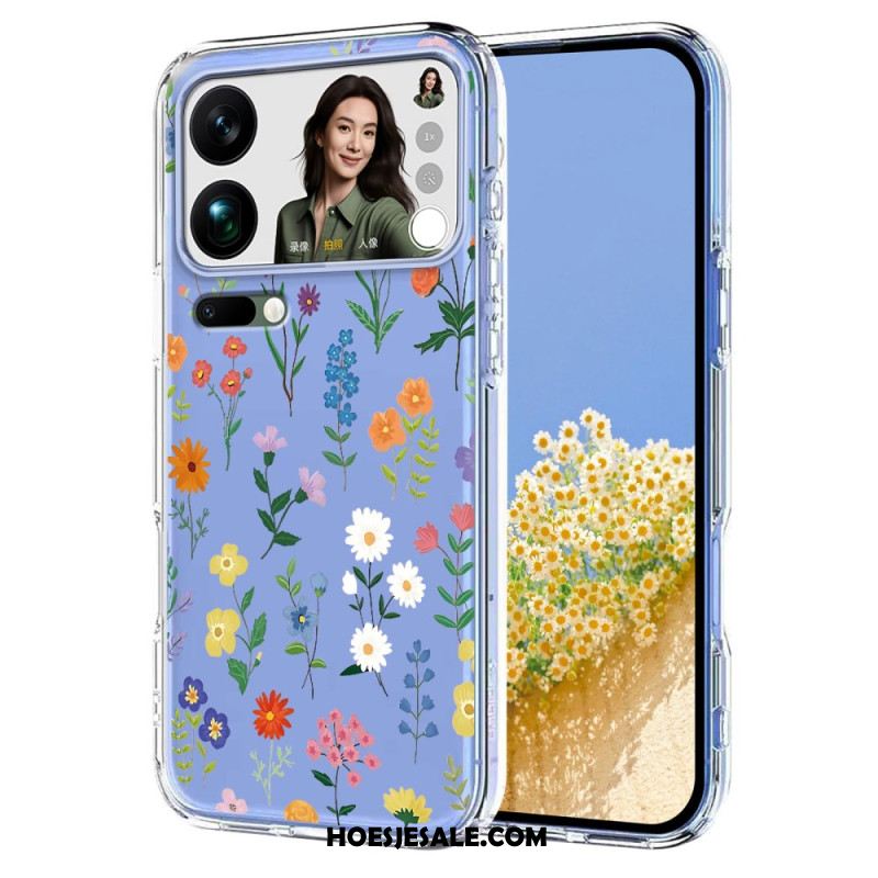 Hoesje Xiaomi 17 Pro Max Vlinders En Bloemen Bescherming Hoesje