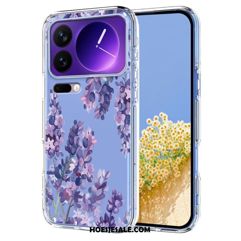 Hoesje Xiaomi 17 Pro Transparante Vlinders En Bloemen