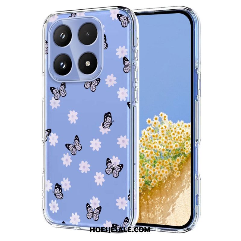 Hoesje Xiaomi 17 Vlinders En Bloemen Bescherming Hoesje