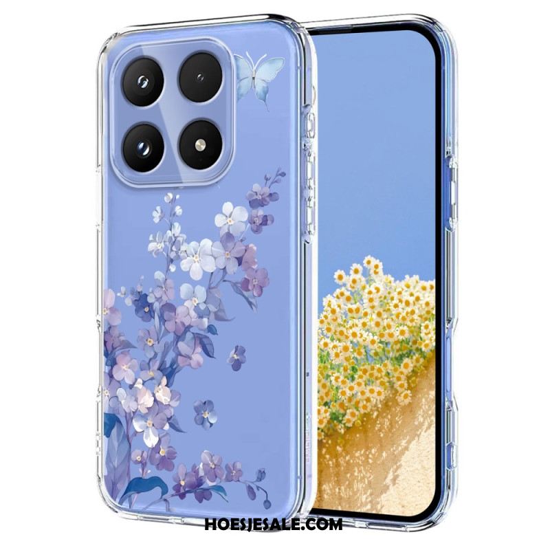 Hoesje Xiaomi 17 Vlinders En Bloemen Bescherming Hoesje
