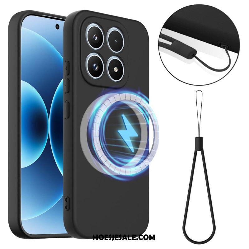 Hoesje Xiaomi 17 Vloeibare Siliconen Met Magneet