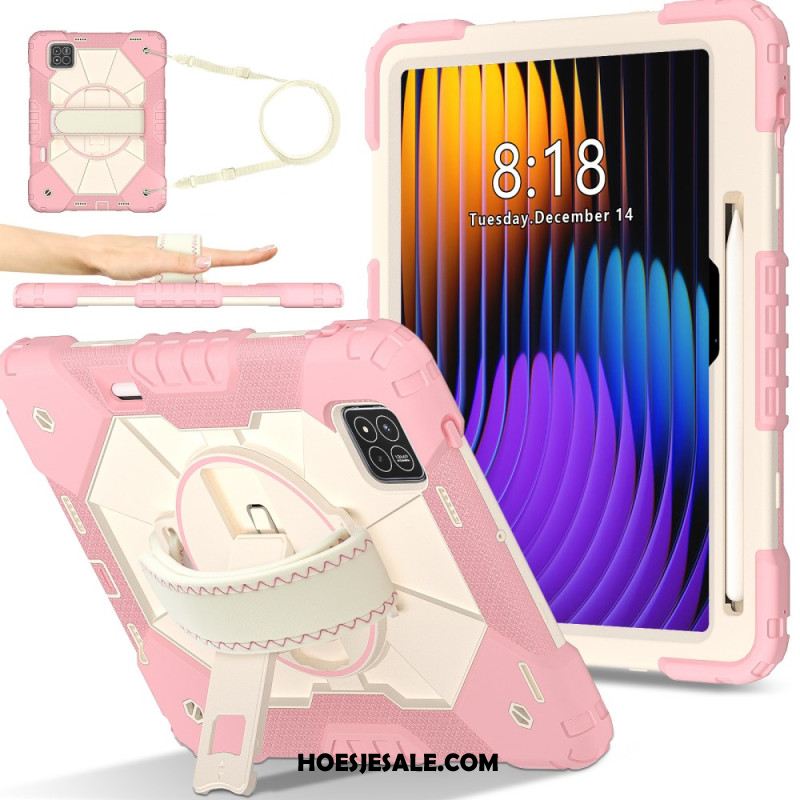 Hoesje Xiaomi Pad 7 / 7 Pro Volledige Bescherming Met Schouderband