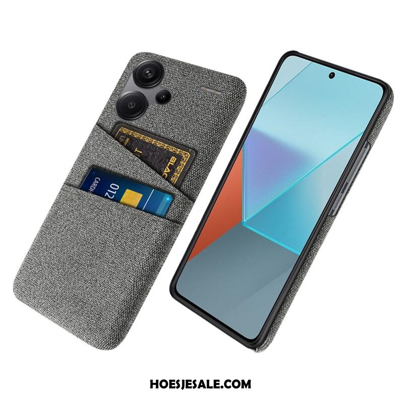 Hoesje Xiaomi Redmi Note 13 Pro Plus 5g Stoffen Kaarthouder