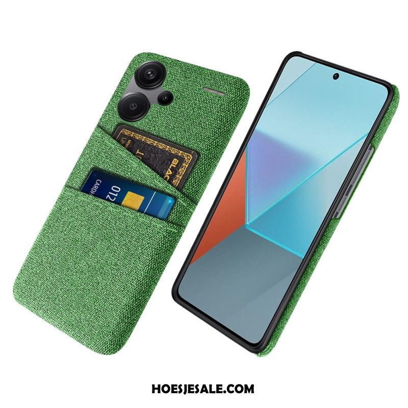 Hoesje Xiaomi Redmi Note 13 Pro Plus 5g Stoffen Kaarthouder