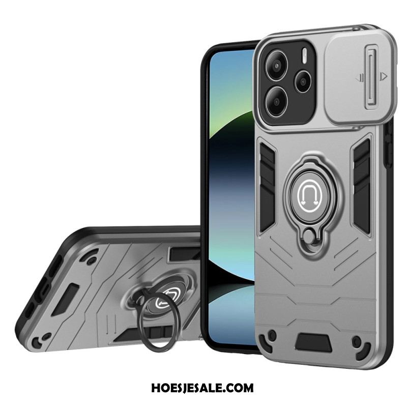 Hoesje Xiaomi Redmi Note 14 4g Schuifbare Camerabeschermer En Houder Bescherming Hoesje