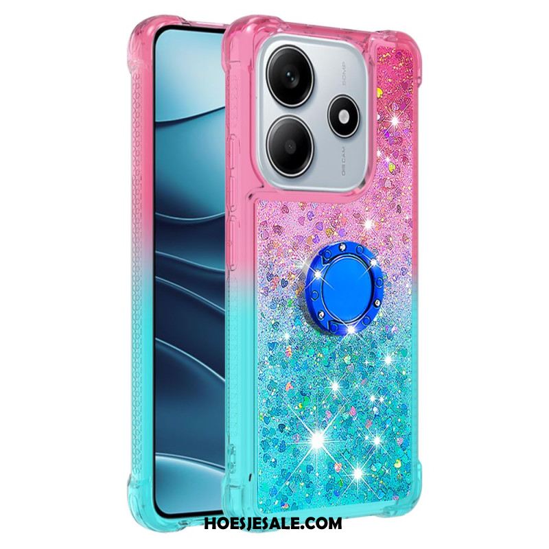 Hoesje Xiaomi Redmi Note 14 5g Glitter Met Verloop En Houder Bescherming Hoesje