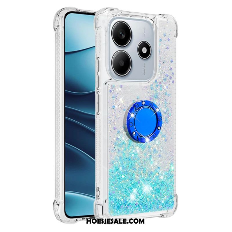 Hoesje Xiaomi Redmi Note 14 5g Ringhouder Met Glitter Bescherming Hoesje