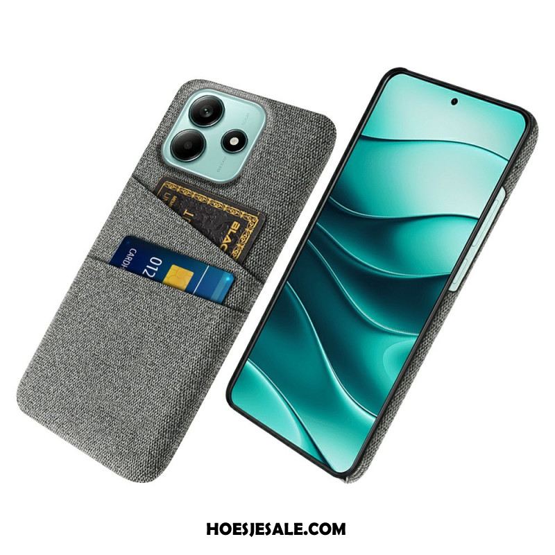 Hoesje Xiaomi Redmi Note 14 5g Stoffen Kaarthouder
