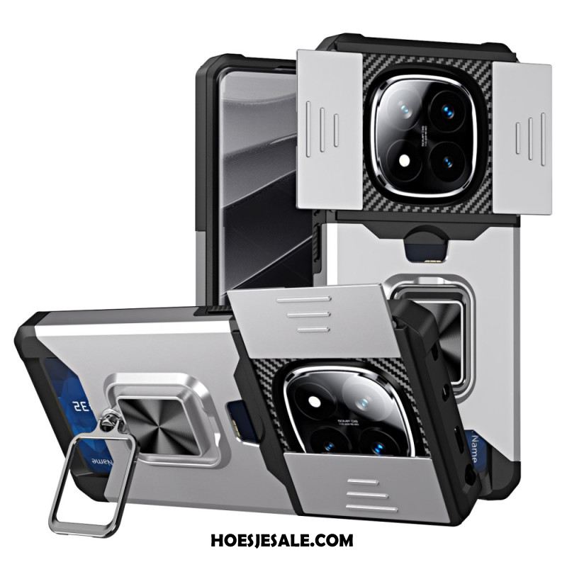 Hoesje Xiaomi Redmi Note 14 Pro 4g Lensbeschermer En Kaarthouder