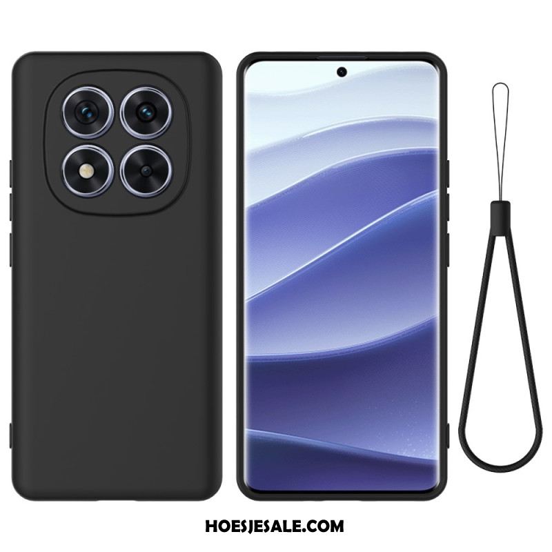 Hoesje Xiaomi Redmi Note 14 Pro 4g Vloeibare Siliconen Met Bandje