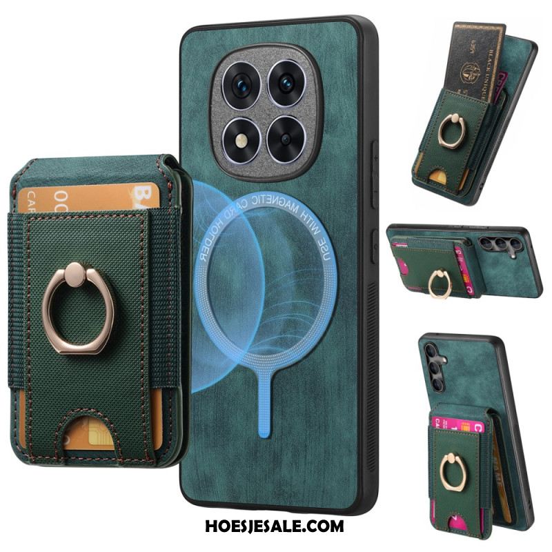 Hoesje Xiaomi Redmi Note 14 Pro 5g Magnetische Kaarthouder Met Verticale Klep