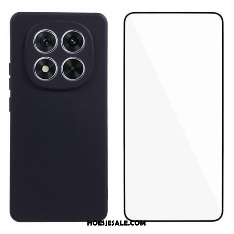 Hoesje Xiaomi Redmi Note 14 Pro Plus 5g Siliconen Met Schermbeschermer Bescherming Hoesje