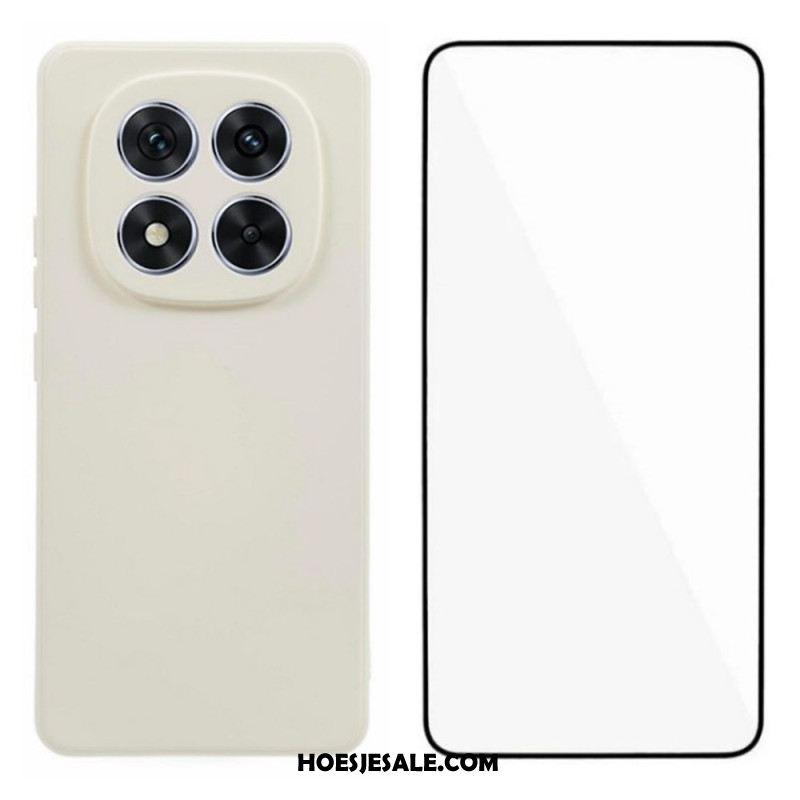 Hoesje Xiaomi Redmi Note 14 Pro Plus 5g Siliconen Met Schermbeschermer Bescherming Hoesje