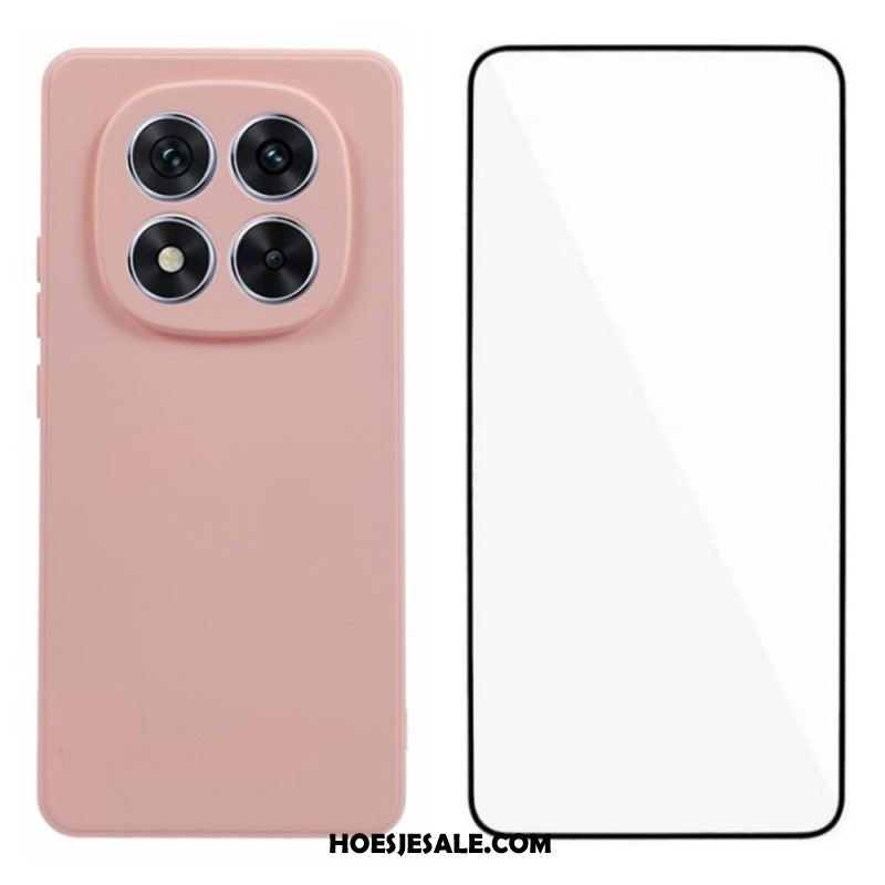 Hoesje Xiaomi Redmi Note 14 Pro Plus 5g Siliconen Met Schermbeschermer Bescherming Hoesje