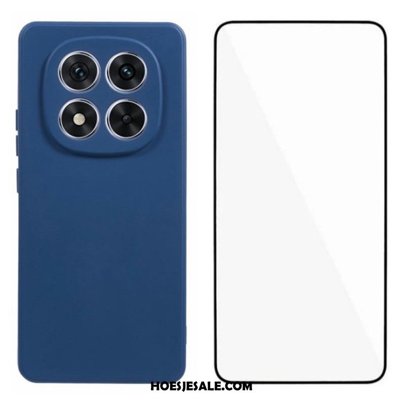 Hoesje Xiaomi Redmi Note 14 Pro Plus 5g Siliconen Met Schermbeschermer Bescherming Hoesje