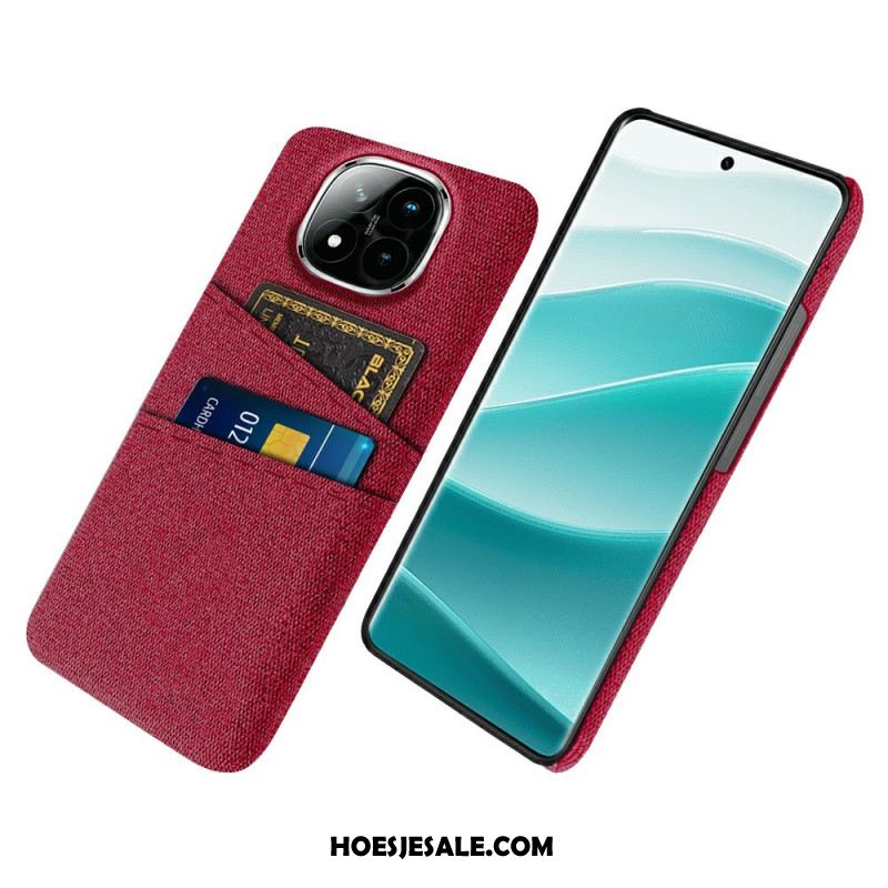 Hoesje Xiaomi Redmi Note 14 Pro Plus 5g Stoffen Kaarthouder