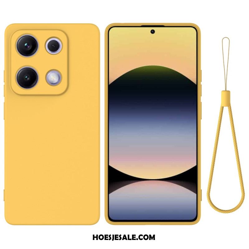 Hoesje Xiaomi Redmi Note 14s Vloeibare Siliconen Band Bescherming Hoesje